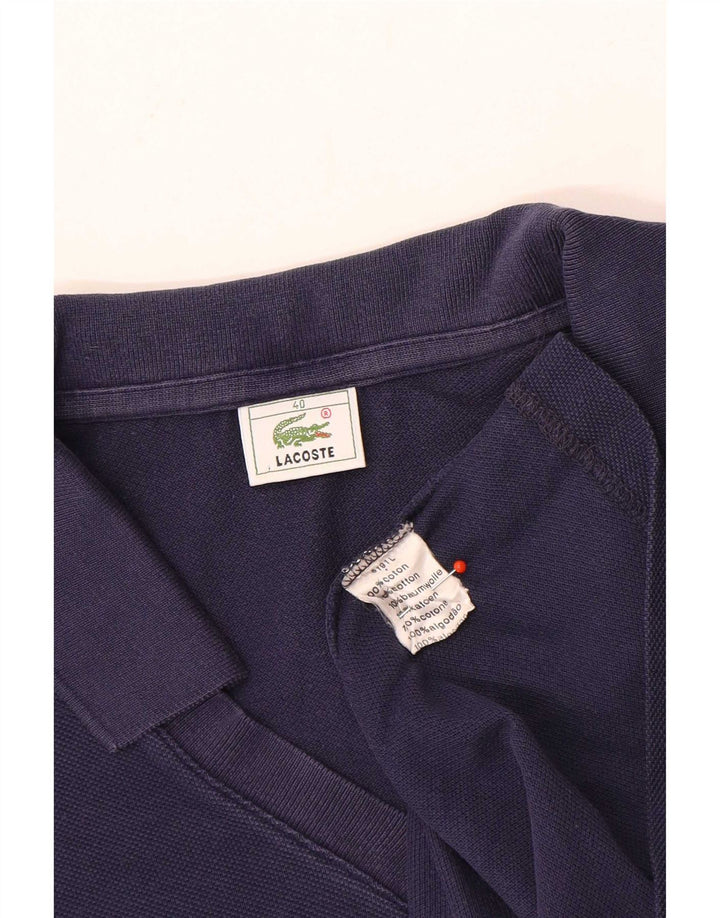 Lacoste ærmeløs poloshirt til kvinder størrelse 40 Medium marineblå bomuld