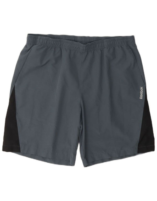 Reebok Herre Speedwick Sport Shorts XL Blå Colourblock Polyester