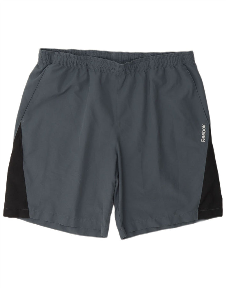 Reebok Herre Speedwick Sport Shorts XL Blå Colourblock Polyester