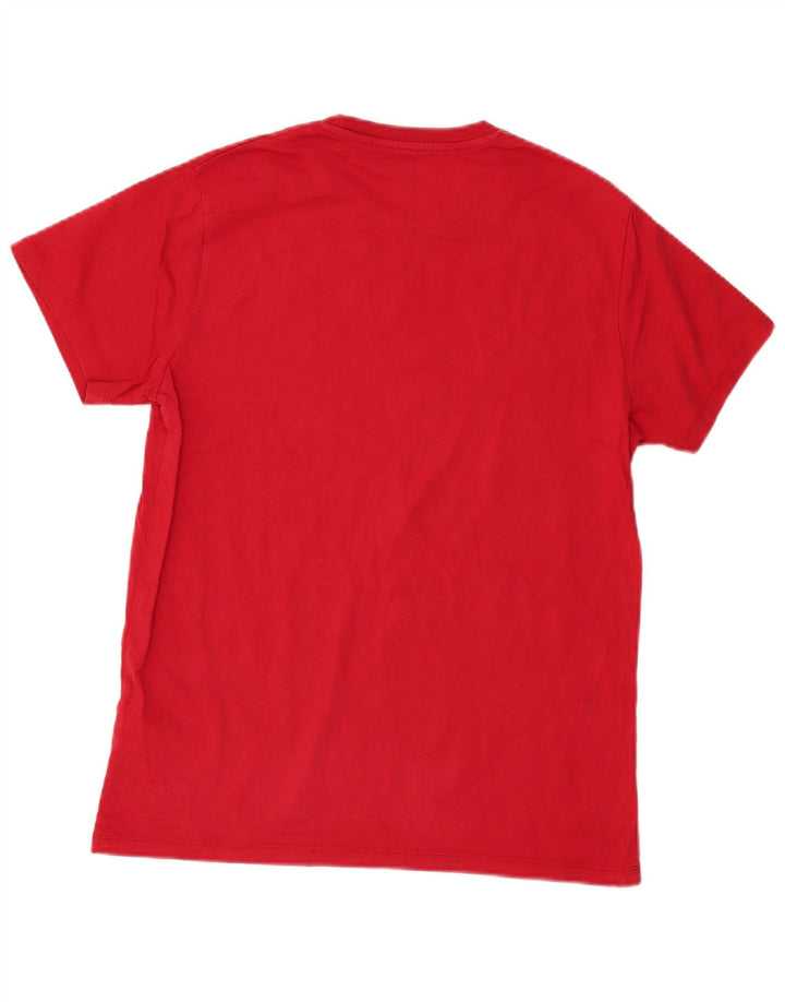Wrangler Herre Regular Fit Grafisk T-Shirt Top Stor Rød Bomuld