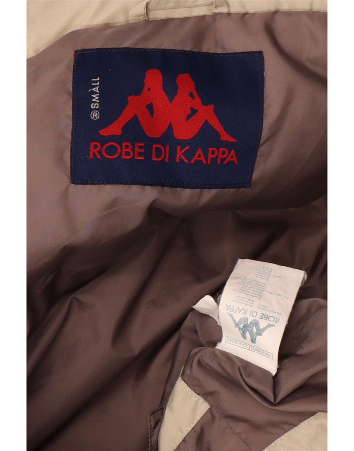 Kappa Herre Hætte Loose Fit Polstret Jakke UK 36 Lille Beige Polyester