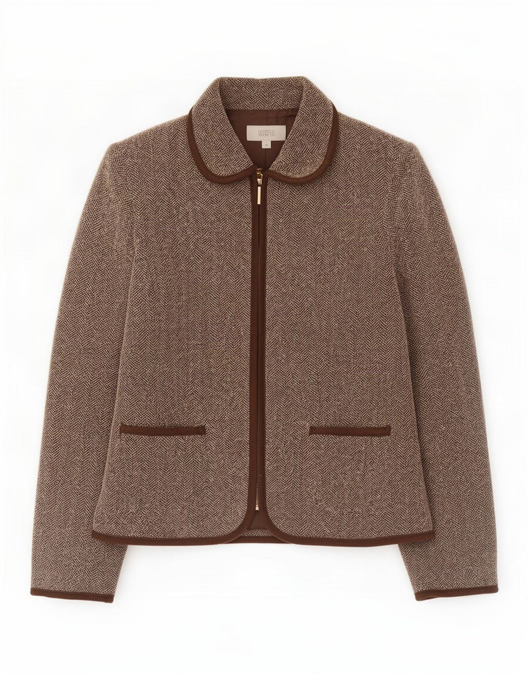 Marks & Spencer Dame Blazer Jacket UK 10 Lille brun sildeben
