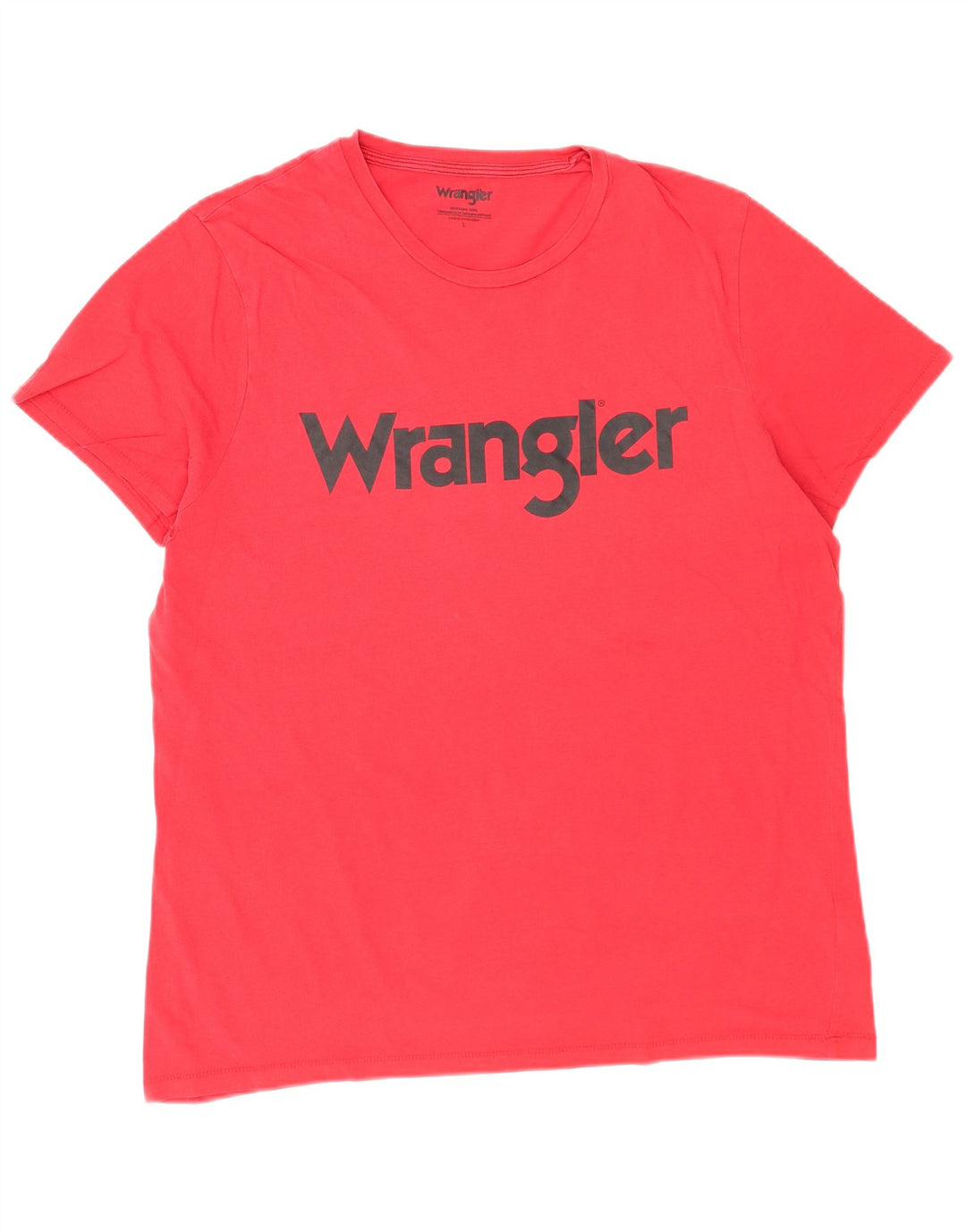 Wrangler Herre Grafisk T-Shirt Top Stor Rød Bomuld