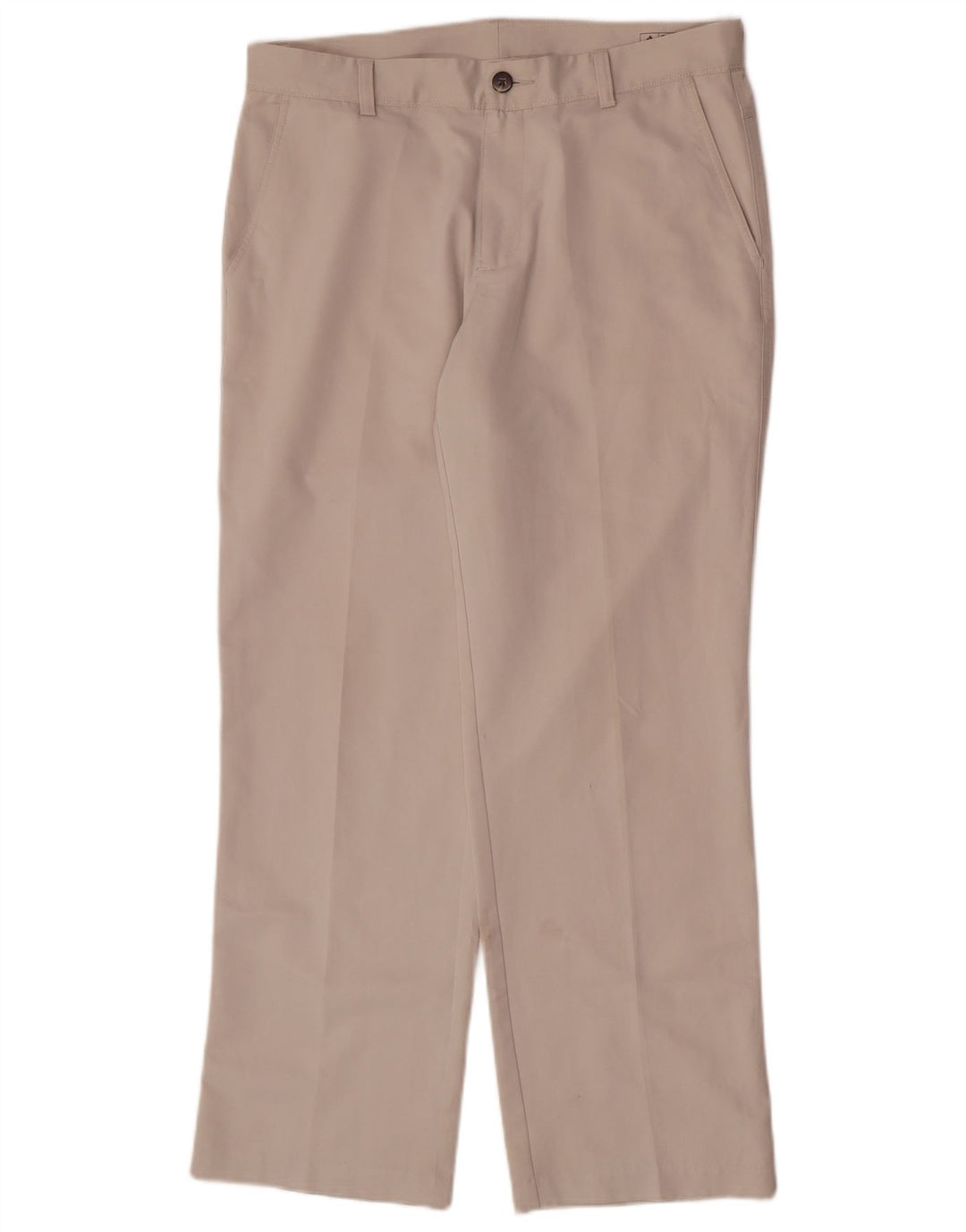 Adidas Straight Chino Bukser til mænd W32 L30 Beige Polyester