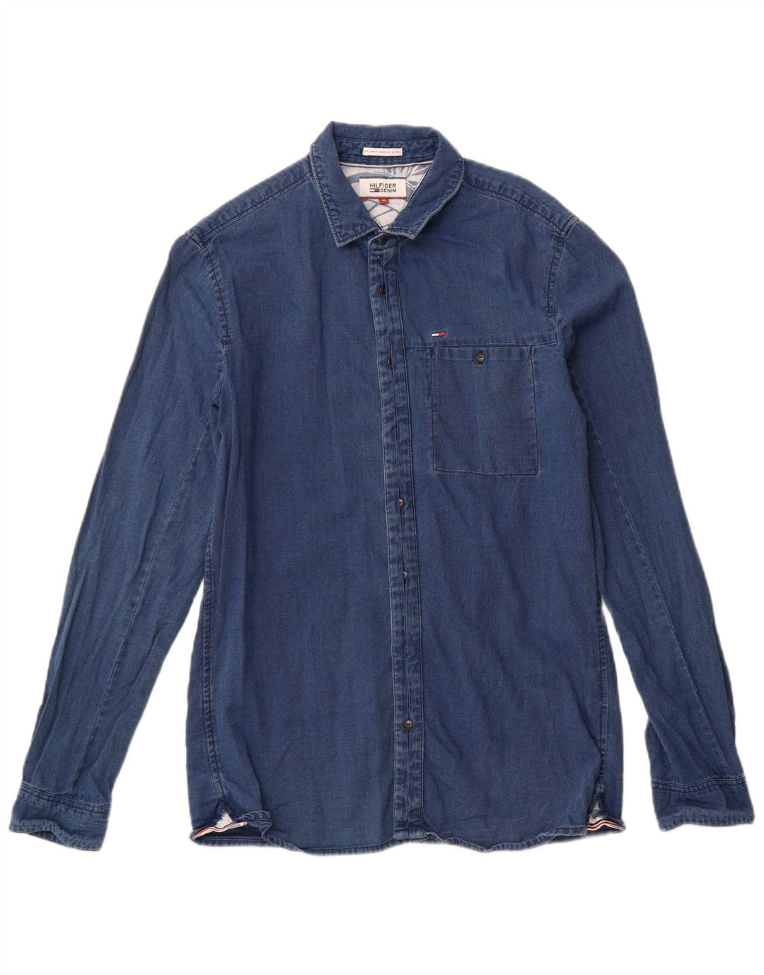 TOMMY HILFIGER Herreskjorte Medium Blue Bomuld