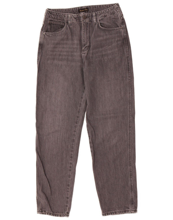 Massimo Dutti Dame Jeans med høj talje EU 38 Small W28 L29 Grå Bomuld