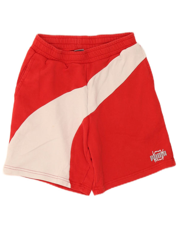 Puma Boys Sports Shorts 13-14 år Rød Colourblock Bomuld