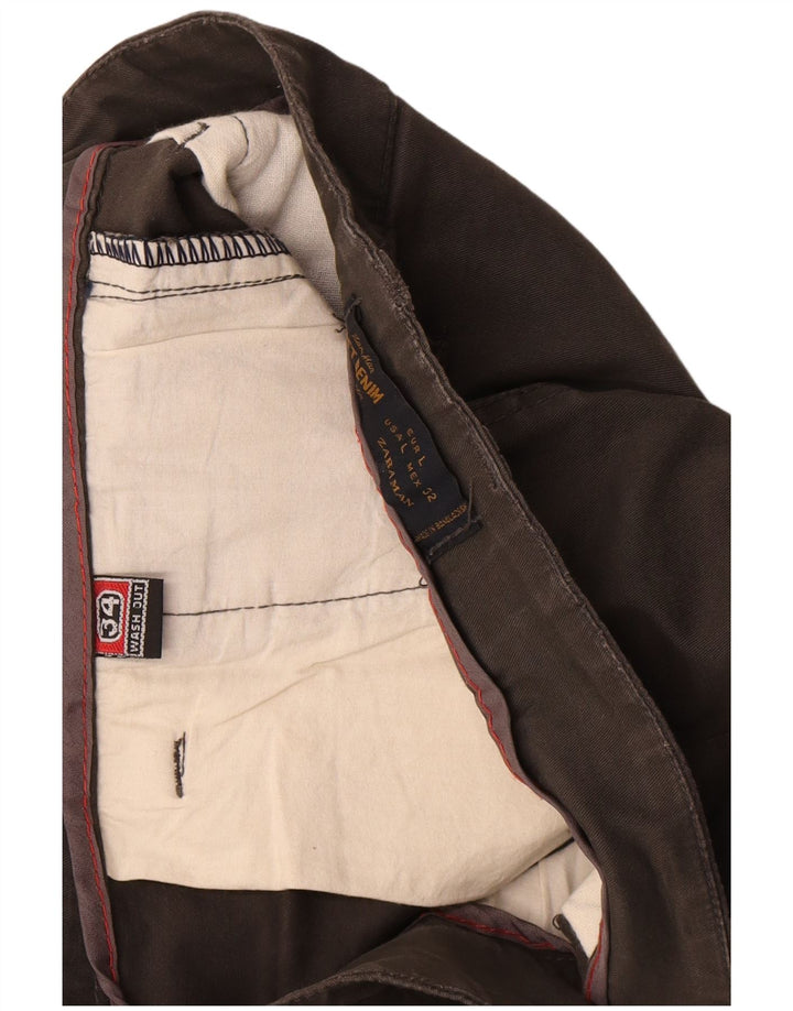 Zara Herre Slim Chino Bukser Large W32 L30 Khaki