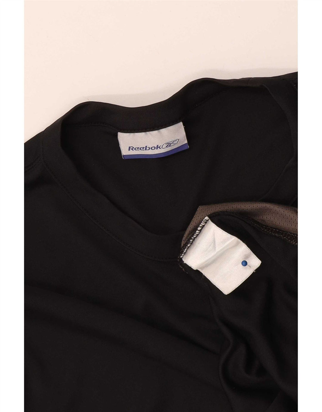 Reebok Herre T-Shirt Top Medium Sort Colourblock