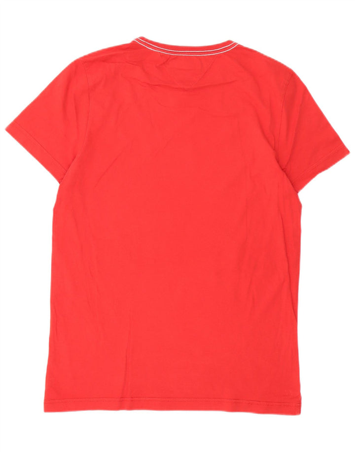 Tommy Hilfiger Herre grafisk T-shirt Top Medium Rød Bomuld