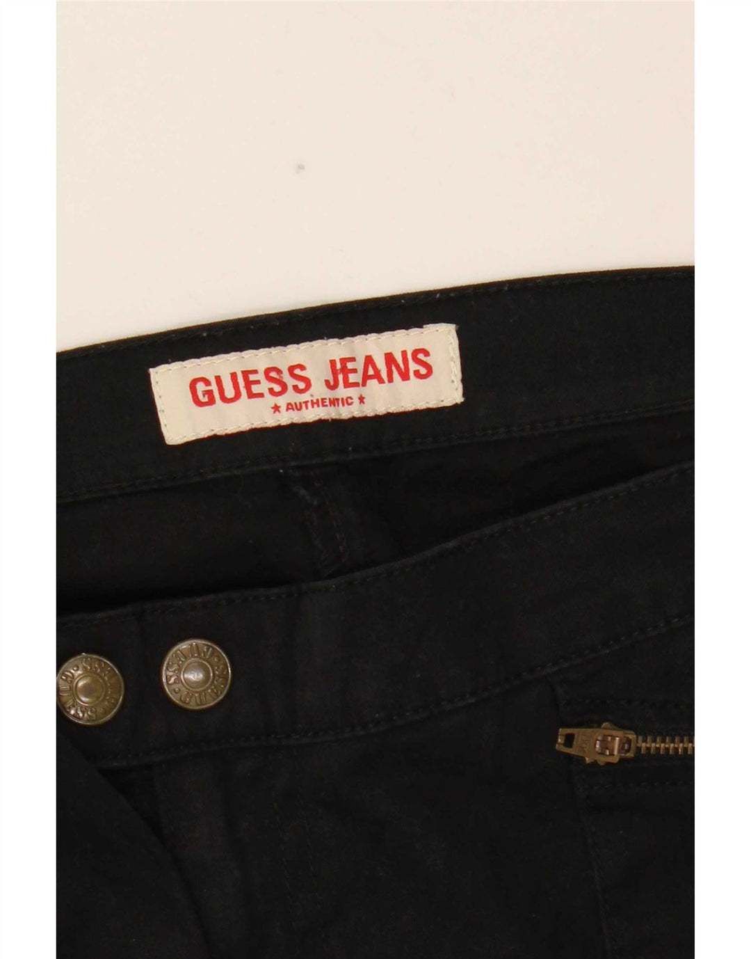 Guess Dame Bootcut Cargo Bukser W31 L32 Sort Bomuld