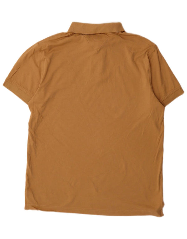 Tommy Hilfiger Herre Regular Fit Polo Shirt Medium Brun Bomuld