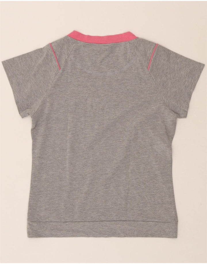 FILA Womens T-Shirt Top UK 14 Medium Grey Cotton Vintage Fila and Second-Hand Fila from Messina Hembry 