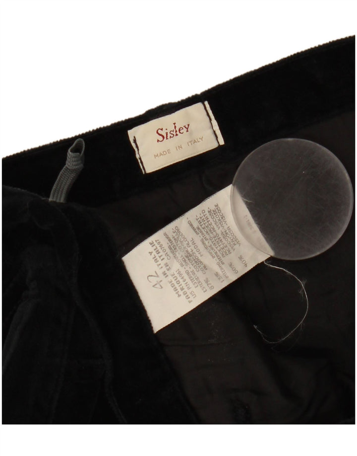 Sisley Dame Mini Nederdel IT 42 Medium W27 Sort Bomuld