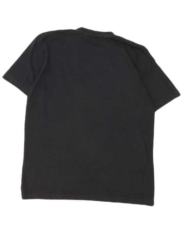 Hugo Boss Herre T-Shirt Top Stor Sort Bomuld