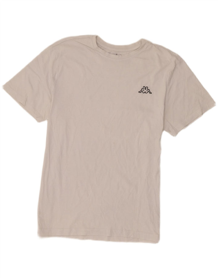 Kappa Herre T-Shirt Top 2XL Hvid Bomuld