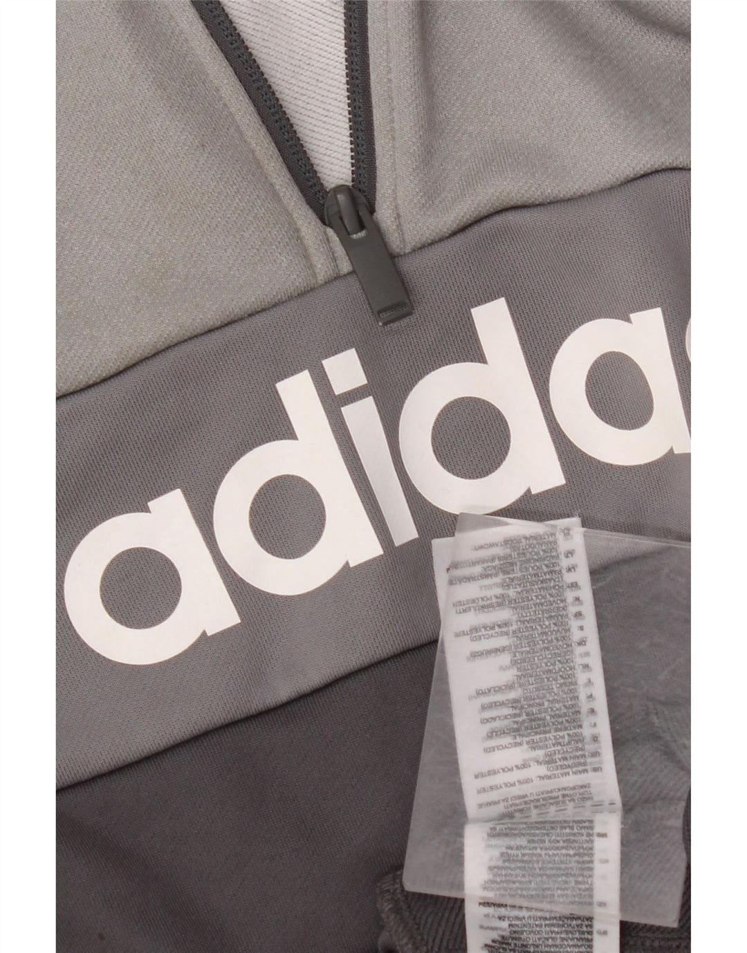 ADIDAS Boys Aeroready Graphic Sweatshirt Jumper 9-10 Years Grå