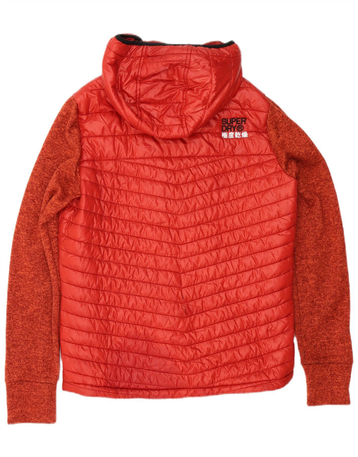 Superdry Polstret Herrejakke UK 38 Medium Rød Flecked Polyester