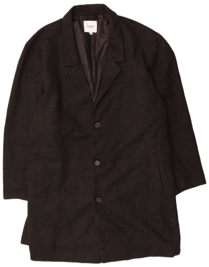 Jack & Jones Herre Overfrakke UK 50 5XL Sort Polyester