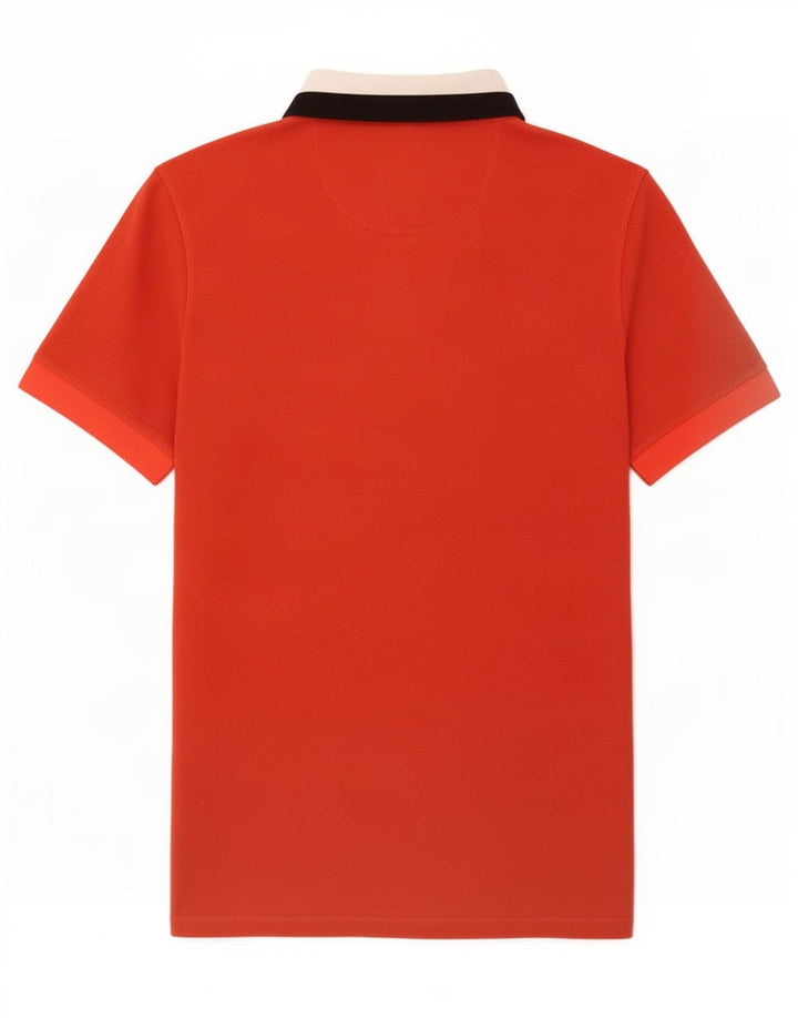 Barbour herre poloshirt Lille rød Colourblock Bomuld