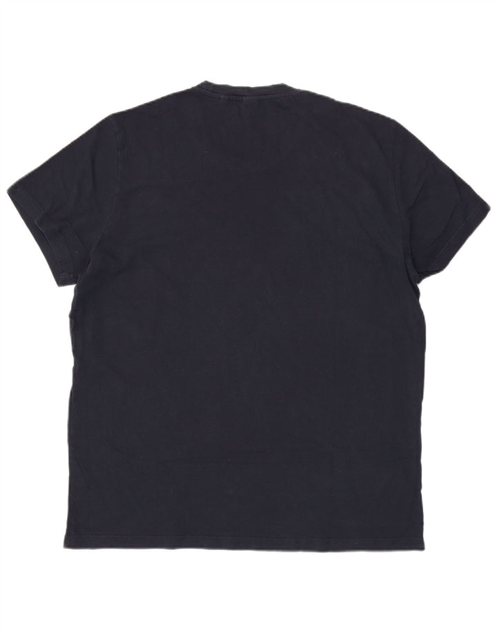 ASPESI Herre grafisk T-shirt top XL marineblå bomuld