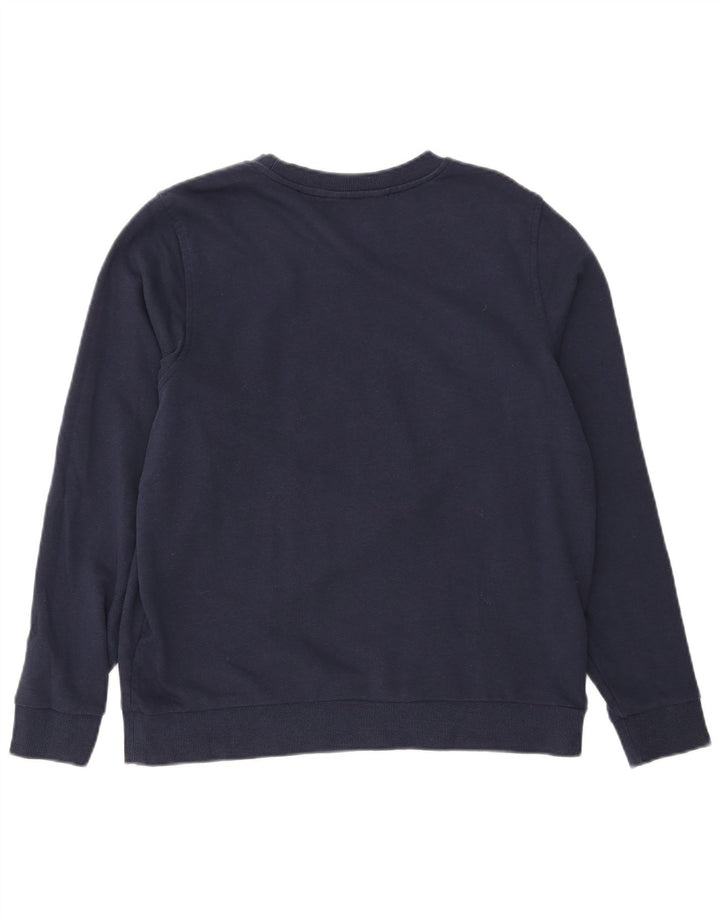 MARKS & SPENCER Womens Sweatshirt Jumper UK 14 Medium Navy Blue Cotton