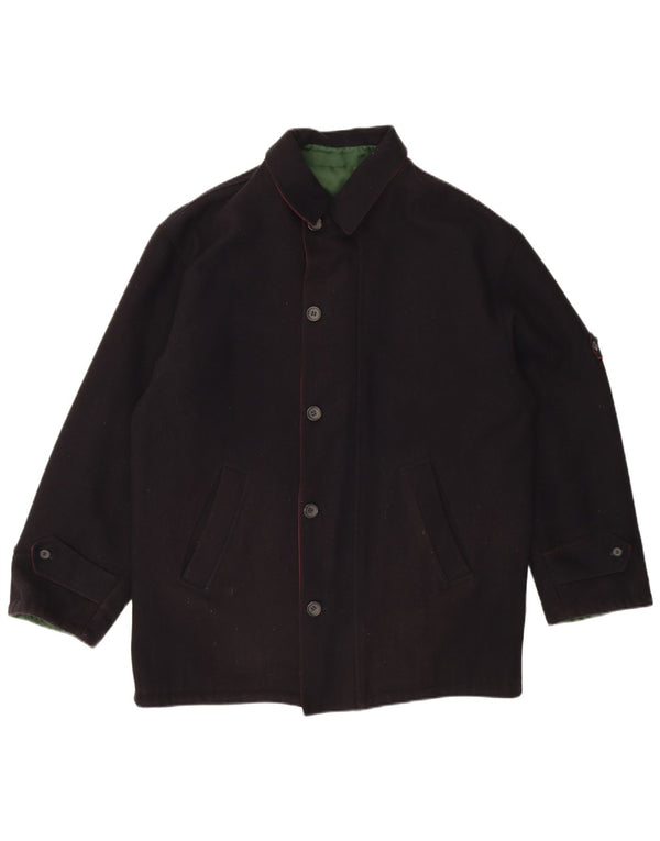 Ivy Oxford Herre Vendbar jakke UK 40 Large Navy Blue Wool
