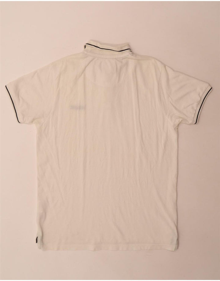 Woolrich herre poloshirt XL hvid bomuld