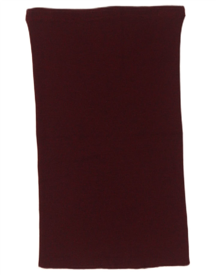 Sevres lige nederdel til kvinder IT 44 Medium W34 Burgundy New Wool