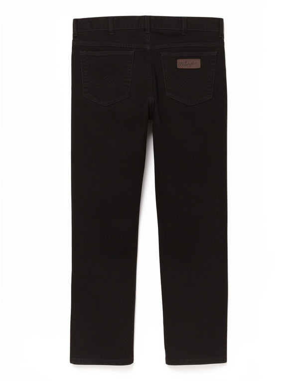 Wrangler Texas Straight Jeans til kvinder W36 L30 sort bomuld
