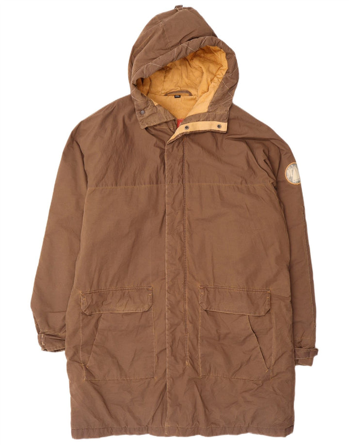 Murphy & Nye Herre Hooded Windbreaker Coat UK 44 2XL Brun Polyester