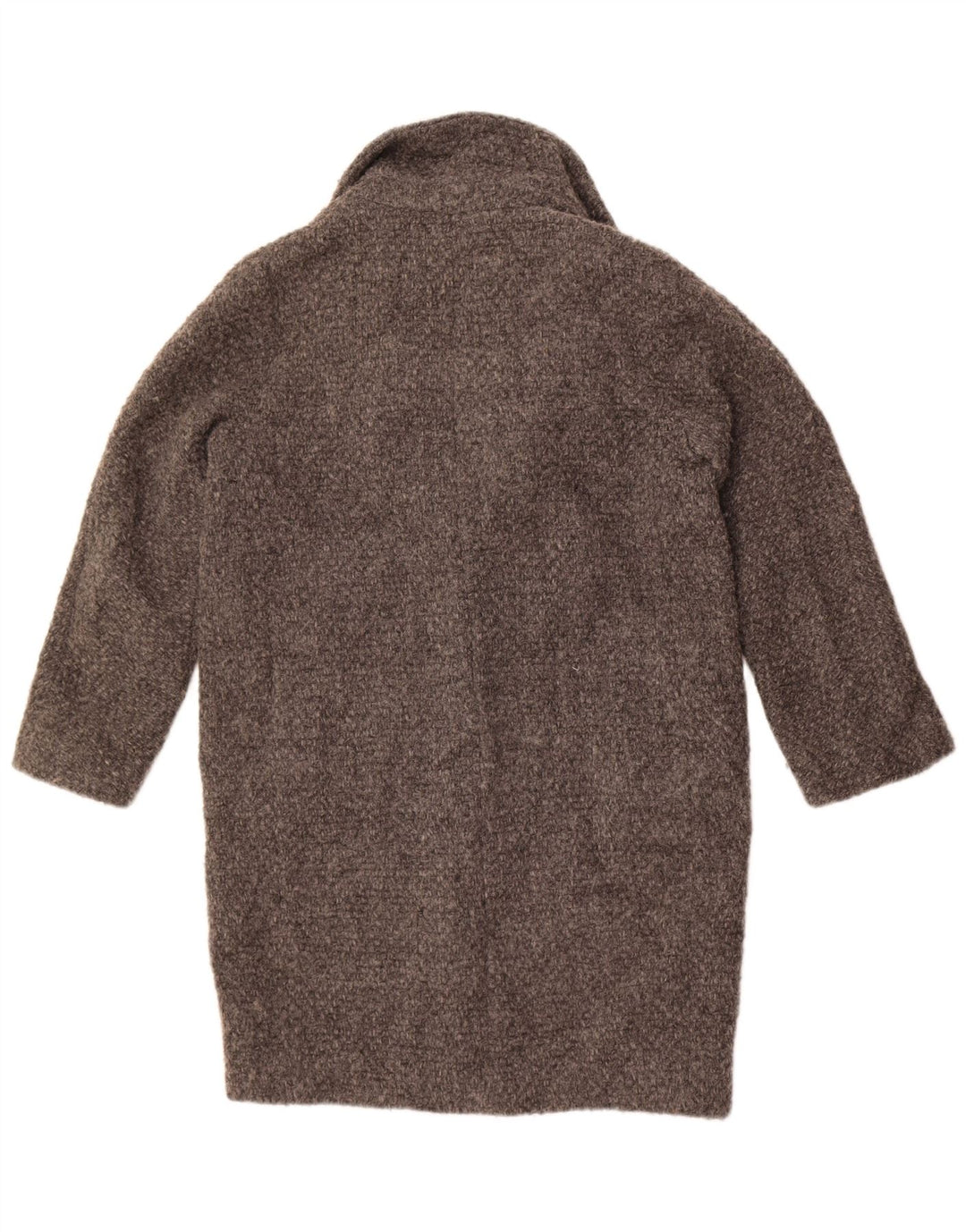 Massimo Dutti Dame Oversized Overfrakke UK 10 Lille Grå Uld