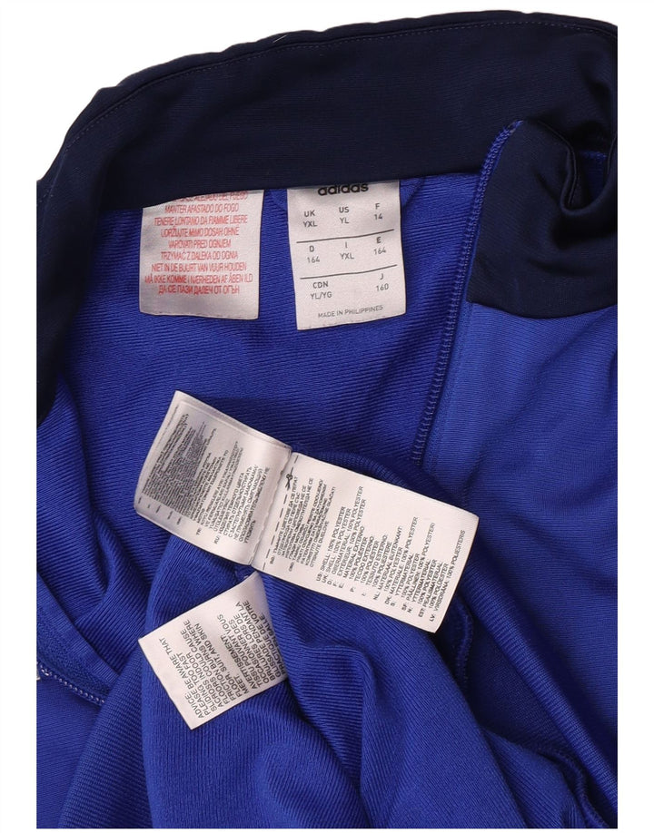 Adidas Træningsdragt Topjakke til drenge 13-14 år XL Blå Colourblock Polyester
