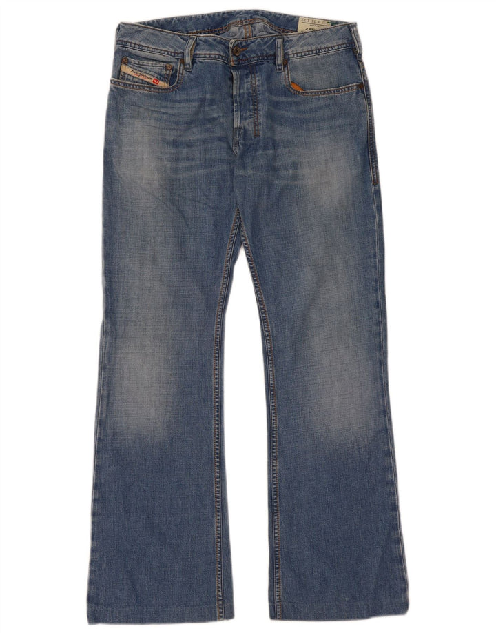 Diesel Herre Zathan Bootcut Jeans W31 L30 Blå Bomuld