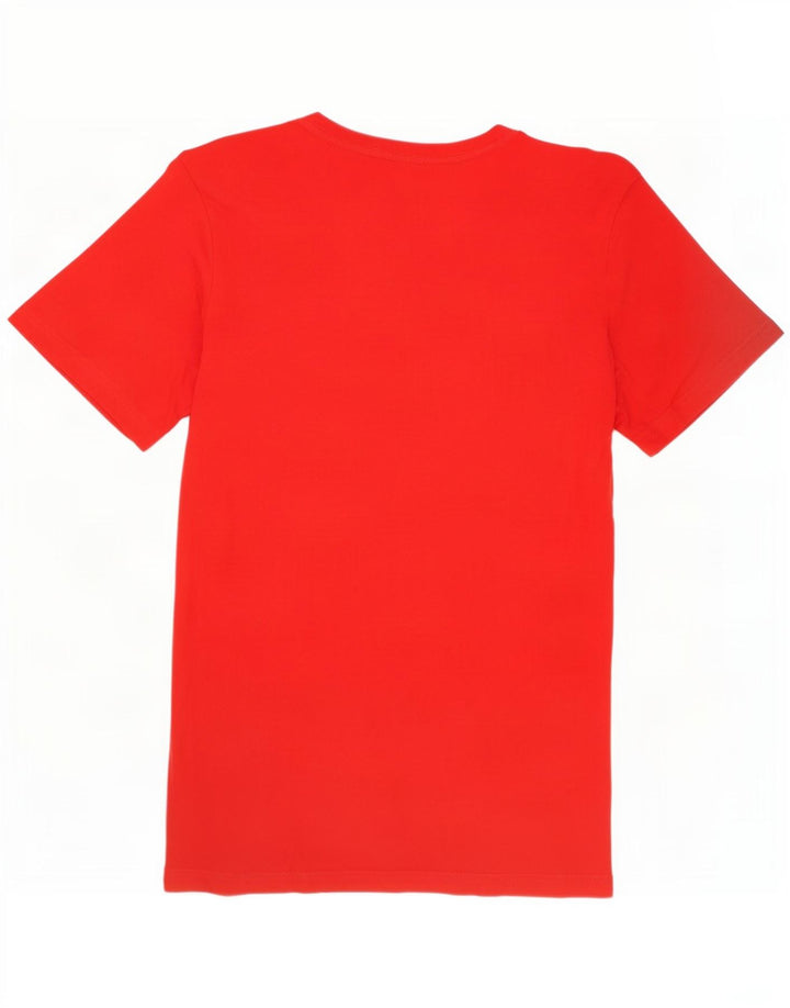 Puma Herre Grafisk T-Shirt Top Stor Rød Bomuld