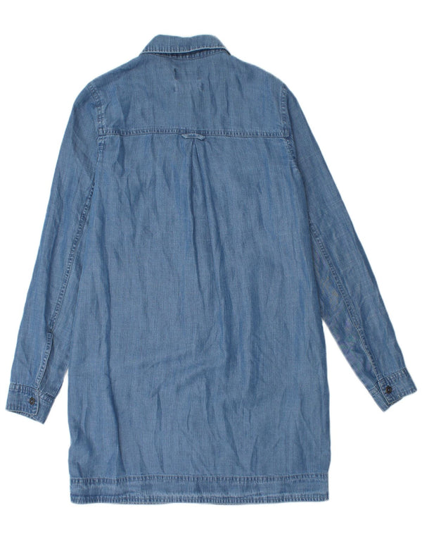 Superdry Dame Denim Kjole UK 6 XS Blå Lyocell