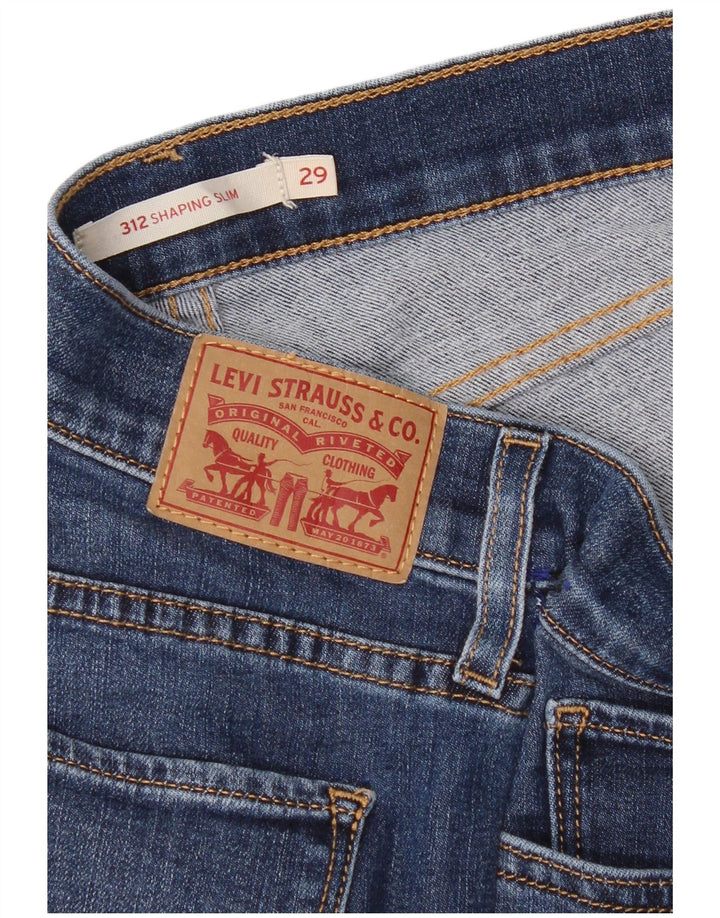 Levi's Womens 312 Shaping Slim Jeans W29 L30 Blå