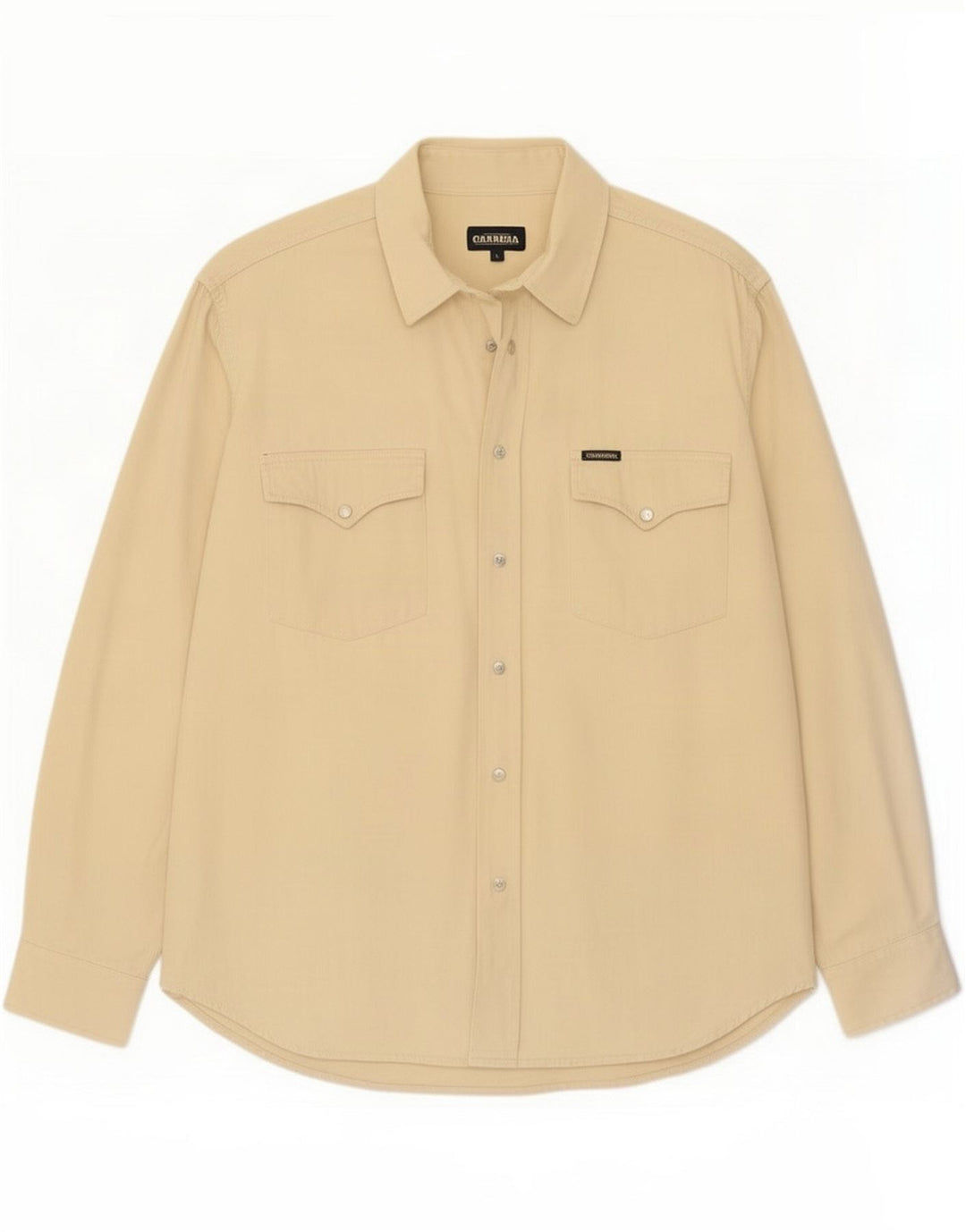 Carrera Herreskjorte Stor Beige Bomuld