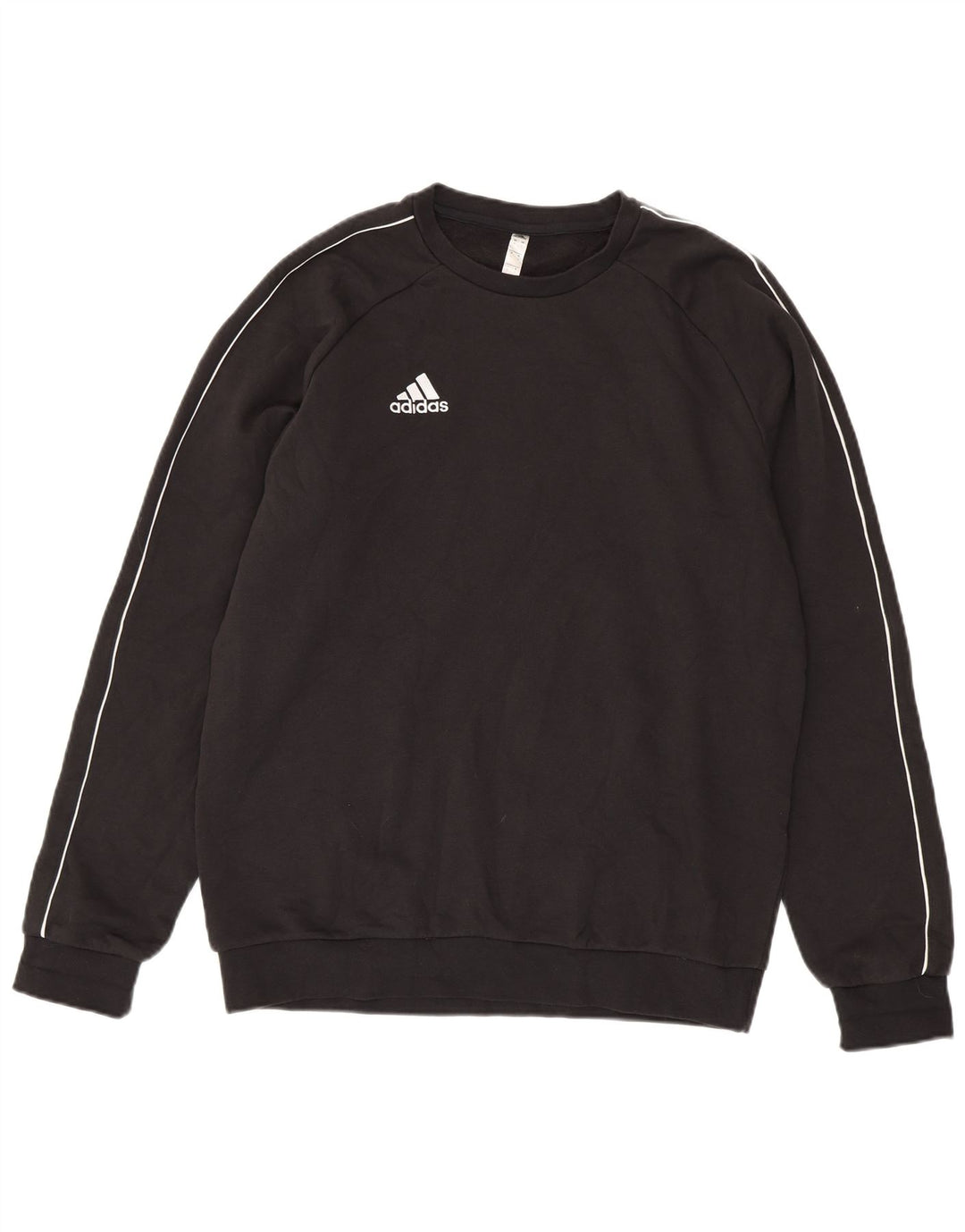 ADIDAS Sweatshirt til mænd, stor sort bomuld