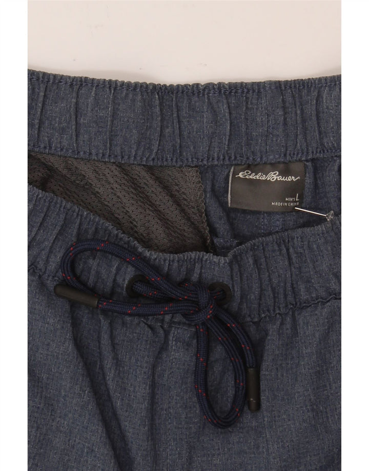 EDDIE BAUER Mens Sport Shorts Large Navy Blue Polyester Vintage Eddie Bauer and Second-Hand Eddie Bauer from Messina Hembry 