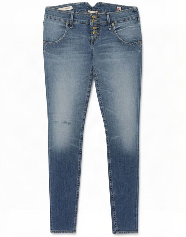 Cycle Dame Skinny Jeans W30 L31 Blue Cotton