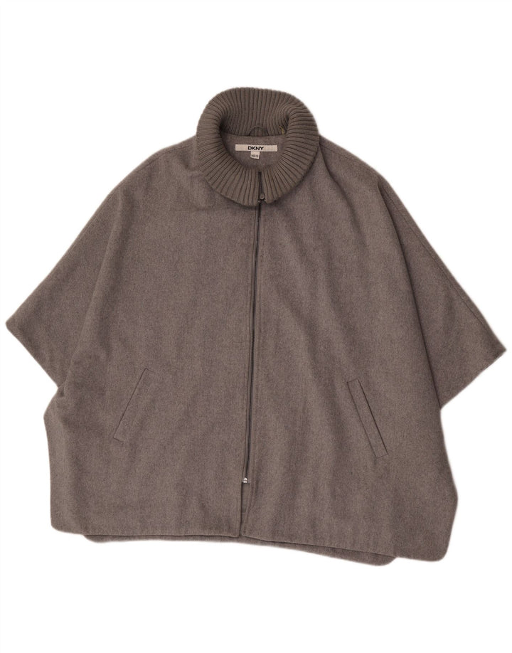 Dkny Dame Cape Coat UK 6 XS Grå Uld