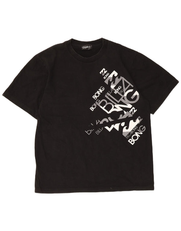 Billabong Herre Grafisk T-Shirt Top XL Sort Bomuld