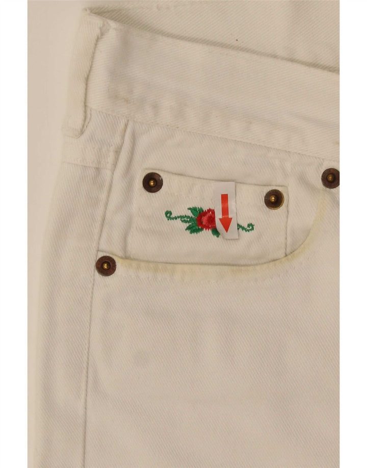 Vintage lige jeans til kvinder W30 L29 Hvid