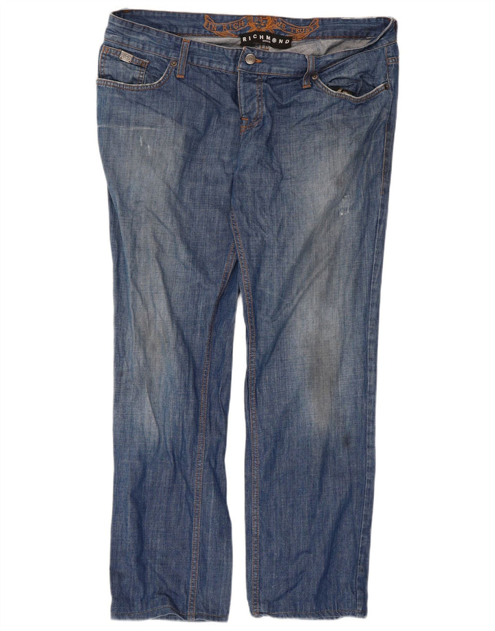 Richmond Straight Jeans til kvinder W40 L30 Blå