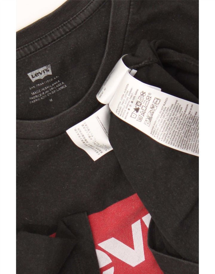 Levi's Herre grafisk T-shirt top mellem sort bomuld