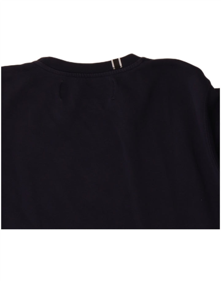 Replay Herre Grafisk Sweatshirt Jumper Medium Navyblå Bomuld