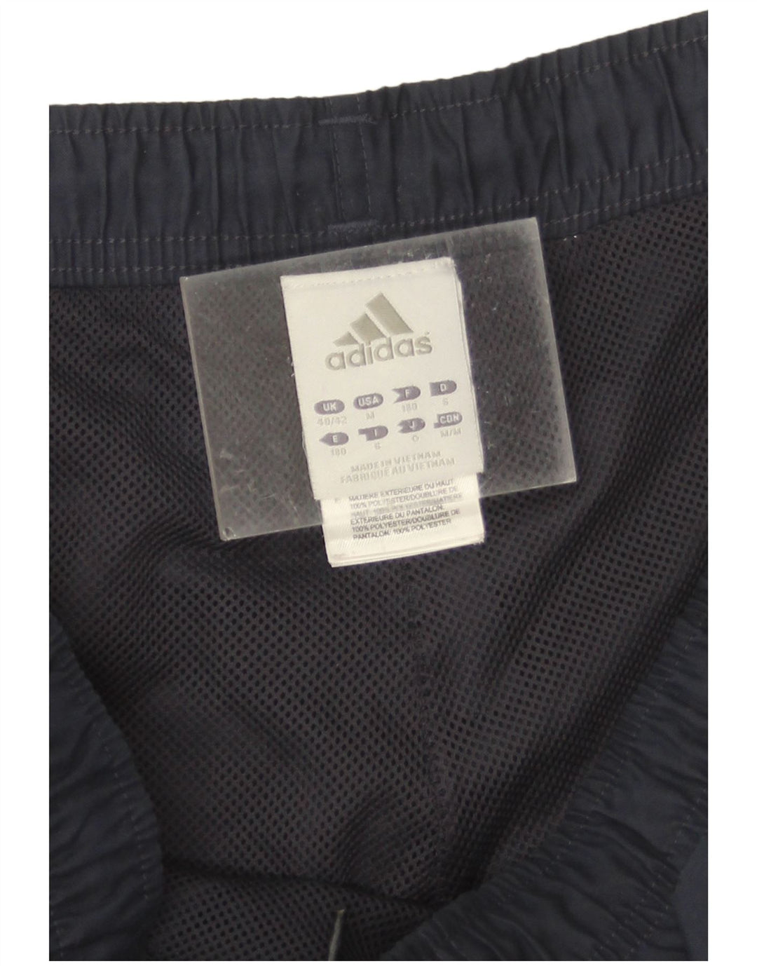 Adidas Træningsdragt til mænd Joggers UK 40/42 Medium Navy Blue Polyester