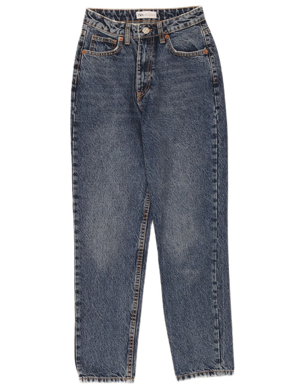 Zara Womens Tapered Jeans EU 34 2XS W24 L28 Blå Bomuld