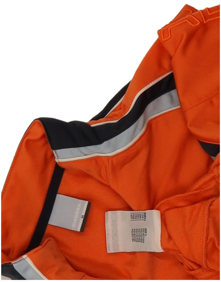 Diadora Boys træningsdragt topjakke 12-13 år Orange Colourblock Polyester